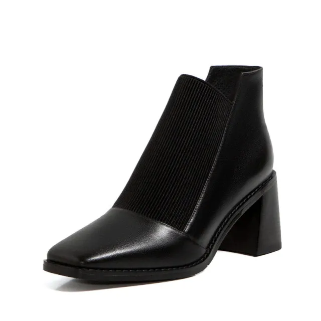 Abdul Women's Leather High Heel Booties