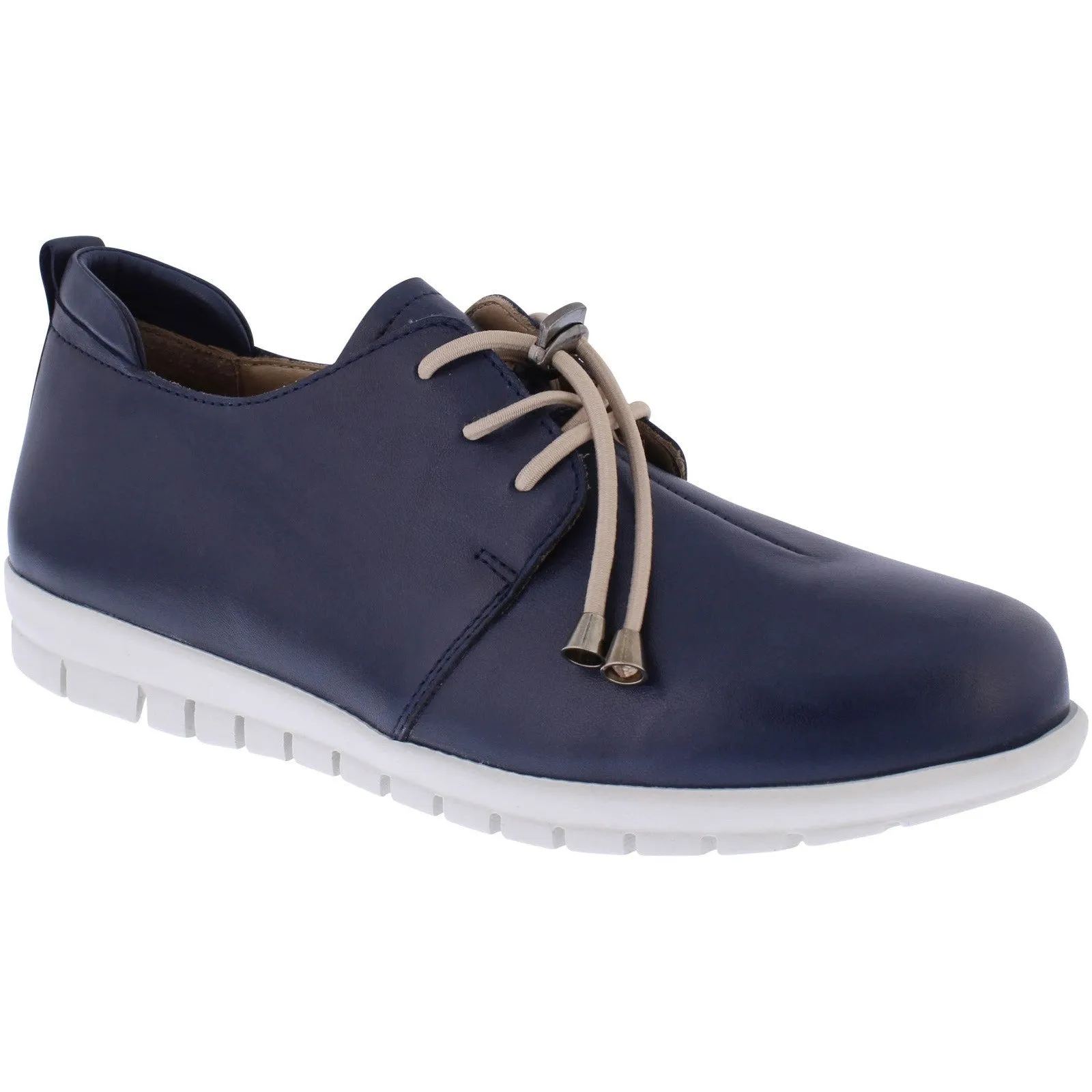 Adesso Sarah Ladies Navy Leather Shoes