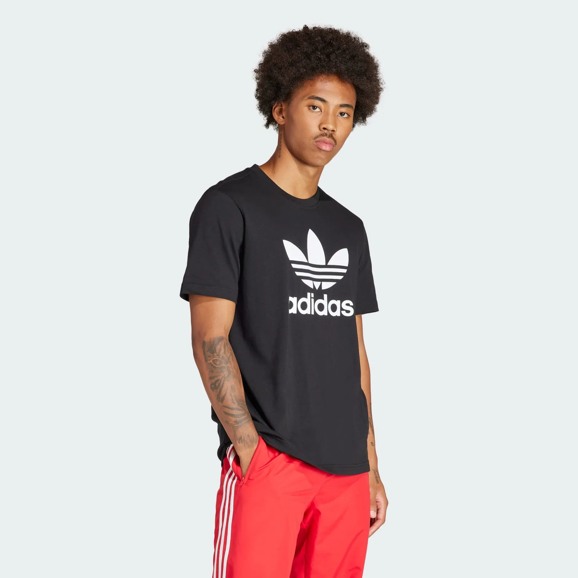 ADIDAS ADICOLOR TREFOIL T-SHIRT - BLACK