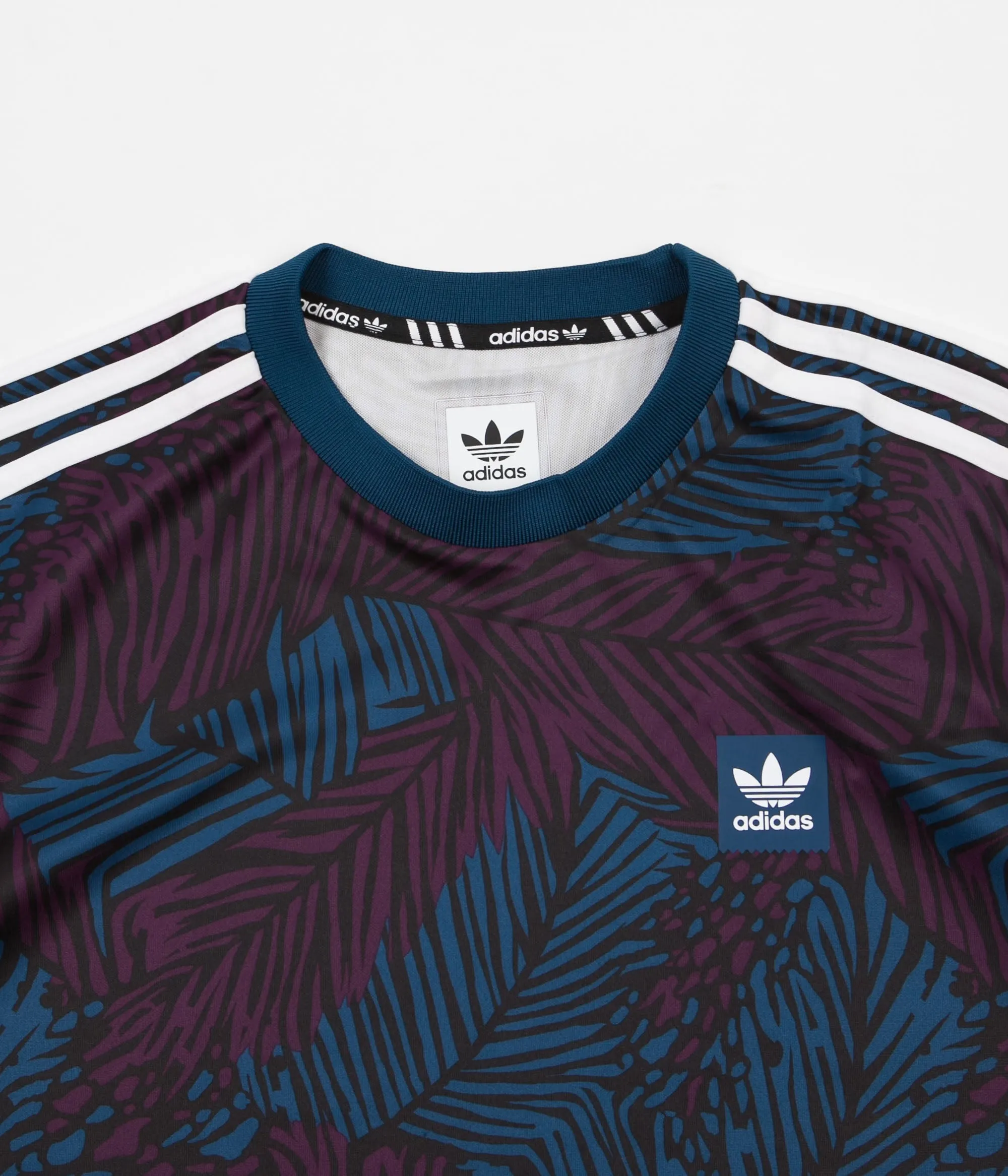 Adidas All Over Print Soccer Jersey - Blue Night / Red Night / Black