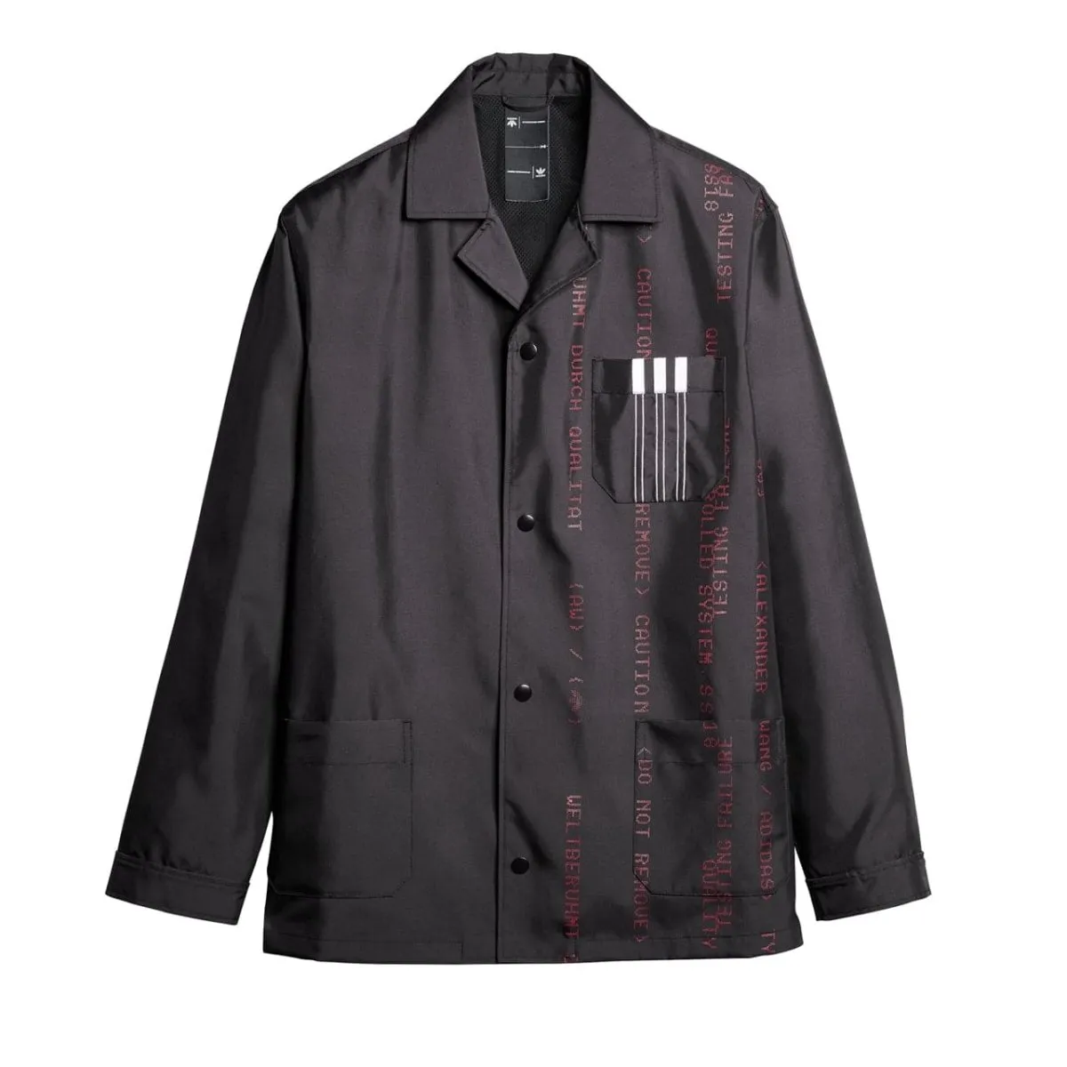 adidas by Alexander Wang AW Coach Jacket (Schwarz / Rot)