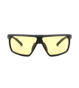Adidas Originals Men's Brown Wraparound Sunglasses