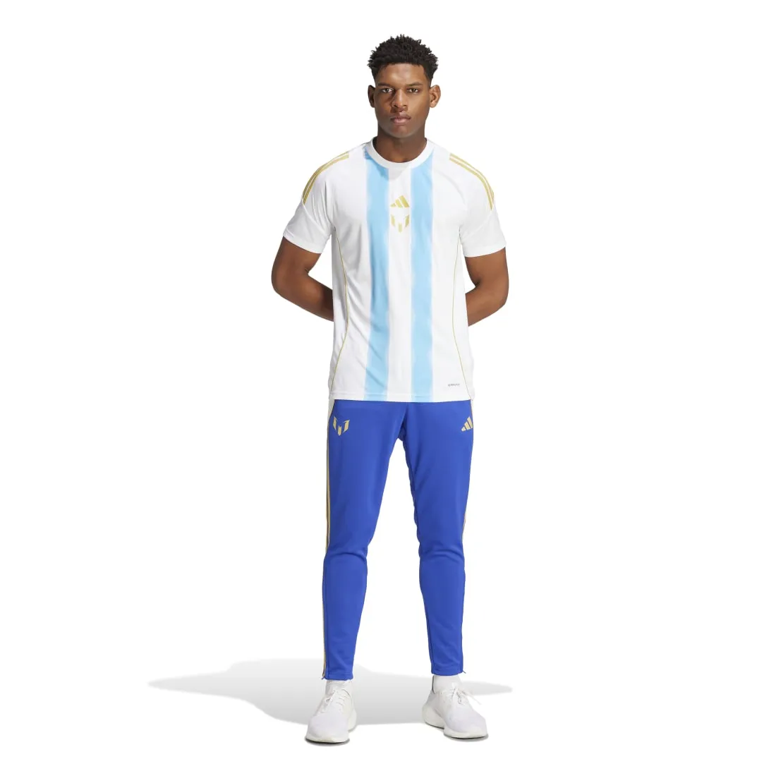 Adidas Pitch 2 Street Messi Men's Training Jersey White