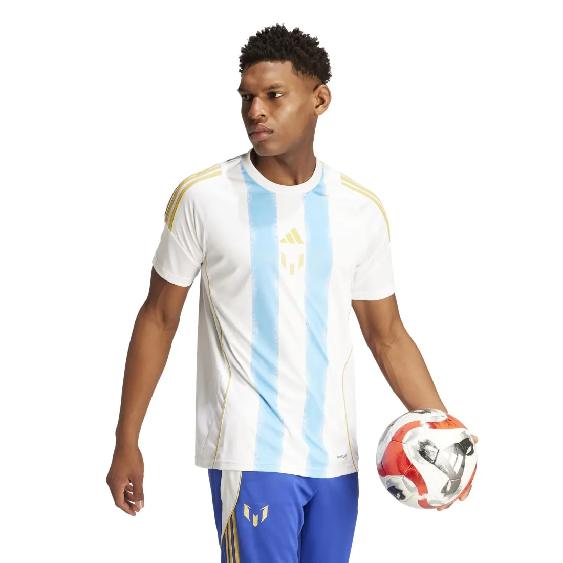 Adidas Pitch 2 Street Messi Men's Training Jersey White