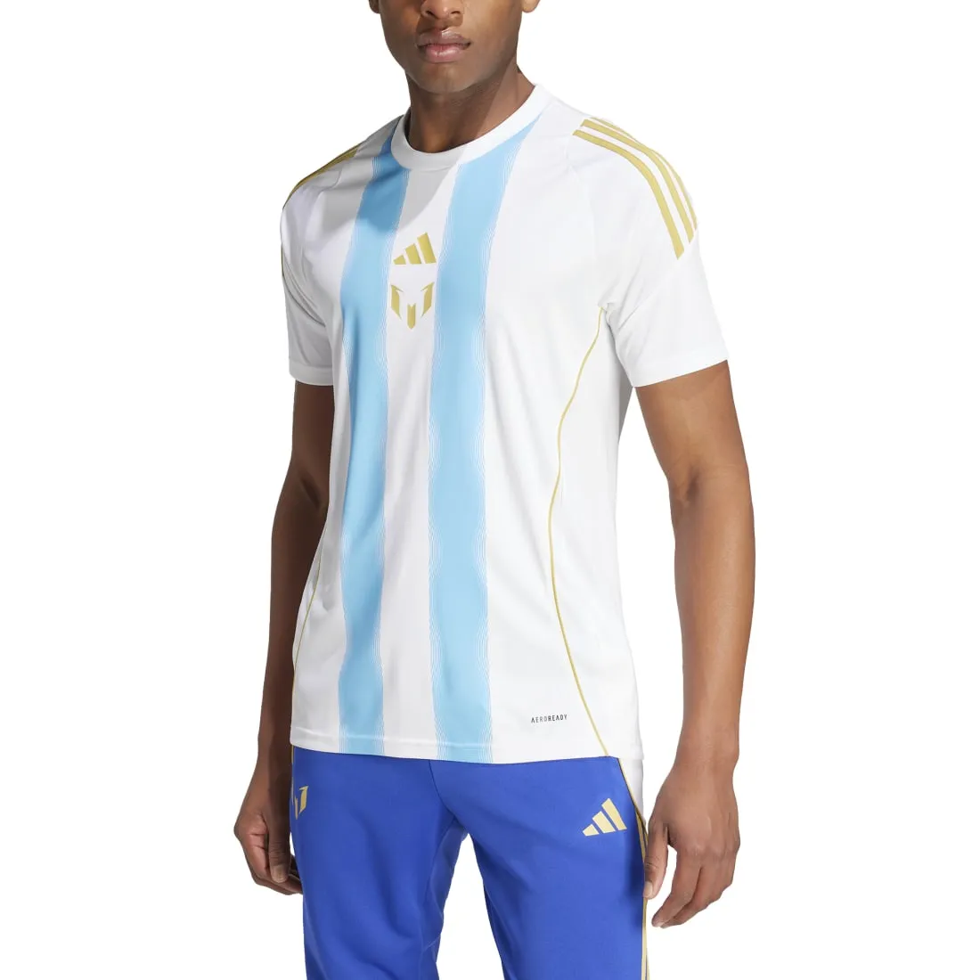 Adidas Pitch 2 Street Messi Men's Training Jersey White