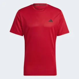 ADIDAS TRAIN ESSENTIALS TRAINING T-SHIRT - RED