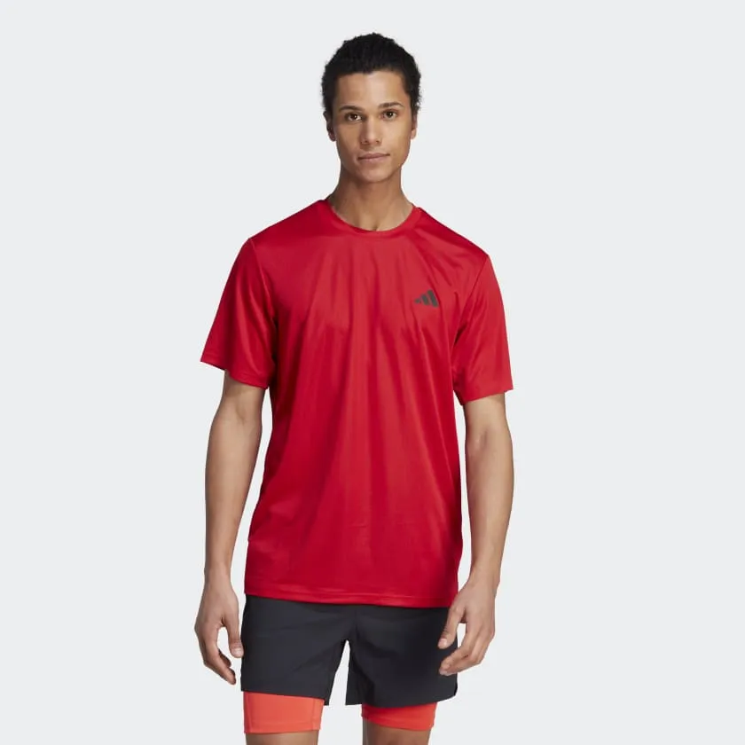 ADIDAS TRAIN ESSENTIALS TRAINING T-SHIRT - RED
