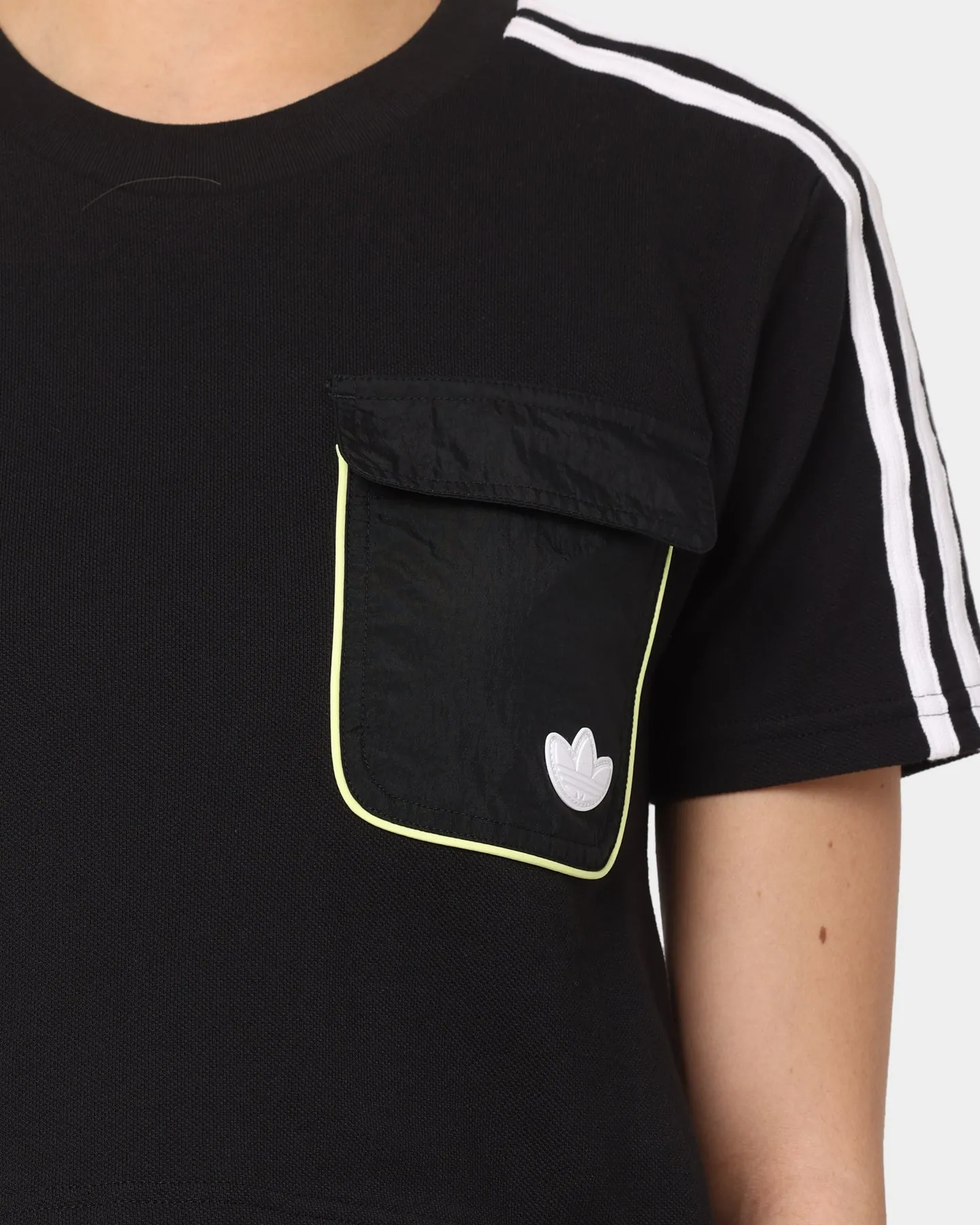 Adidas Women's Cropped Pocket T-Shirt Black