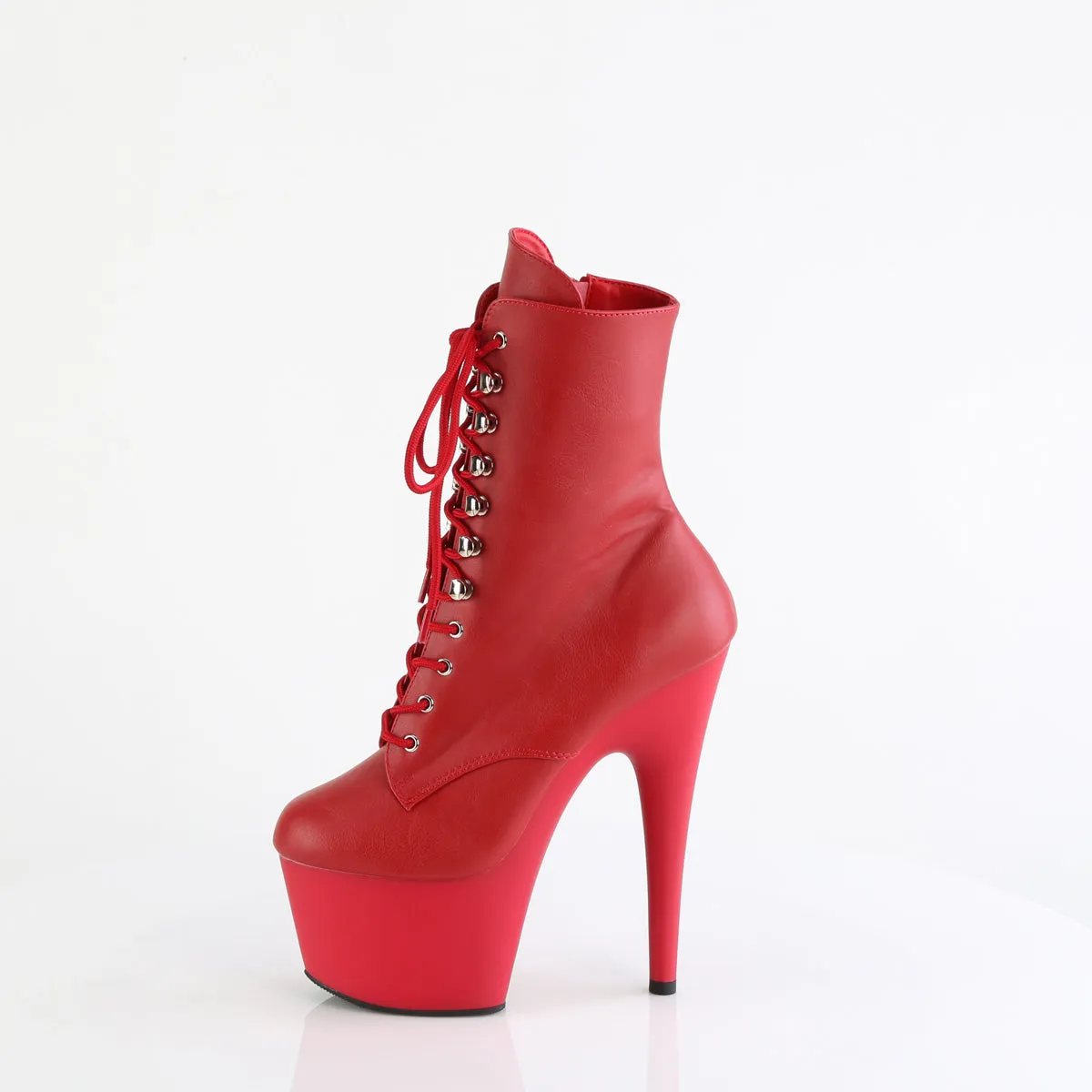 ADORE-1020 Pleaser Red Faux Leather Sexy Platform Shoes (Pole Dancing Heels)