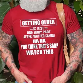 Age Is Just a Number Men's 3D Birthday Shirt | Summer Grey Cotton Tee with Henley Neckline