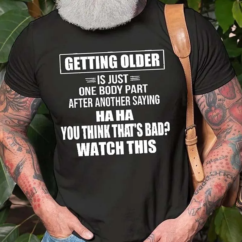 Age Is Just a Number Men's 3D Birthday Shirt | Summer Grey Cotton Tee with Henley Neckline