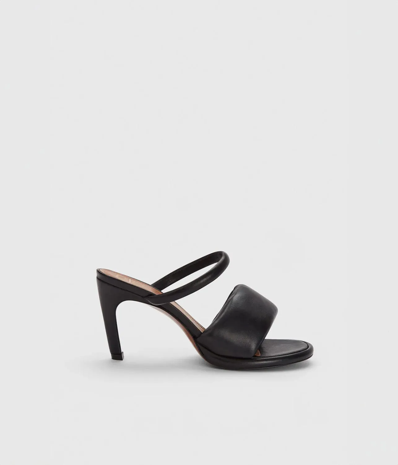 AGNONE HEELED SANDAL- BLACK