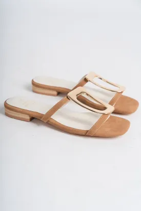 Amiyah buckle sandal camel