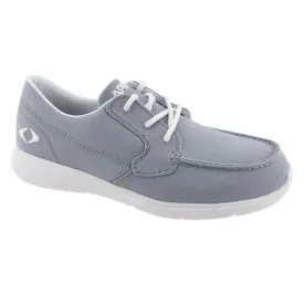 Apex X2250M Men's Moc Toe Lace Canvas Loafer In Grey
