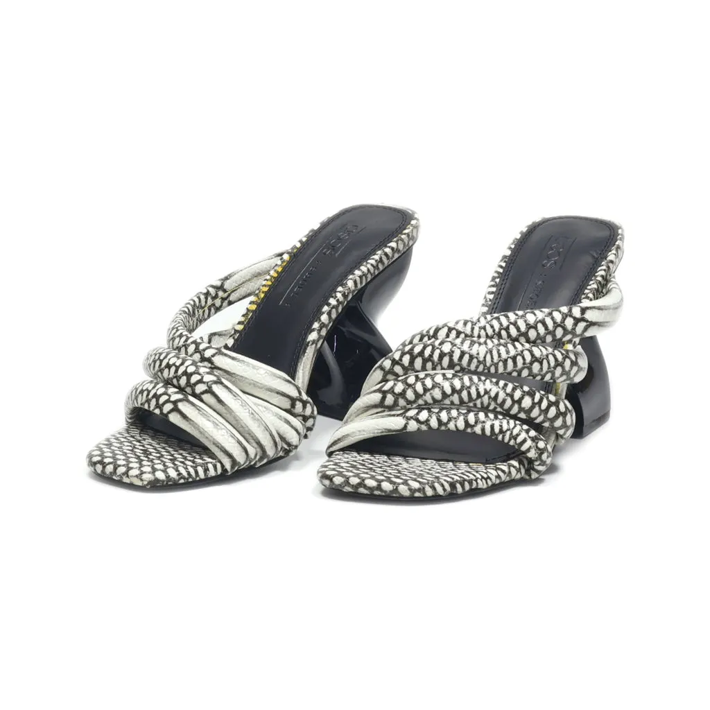 Asos Mid-Heel Shoes Leather White Colour For Women
