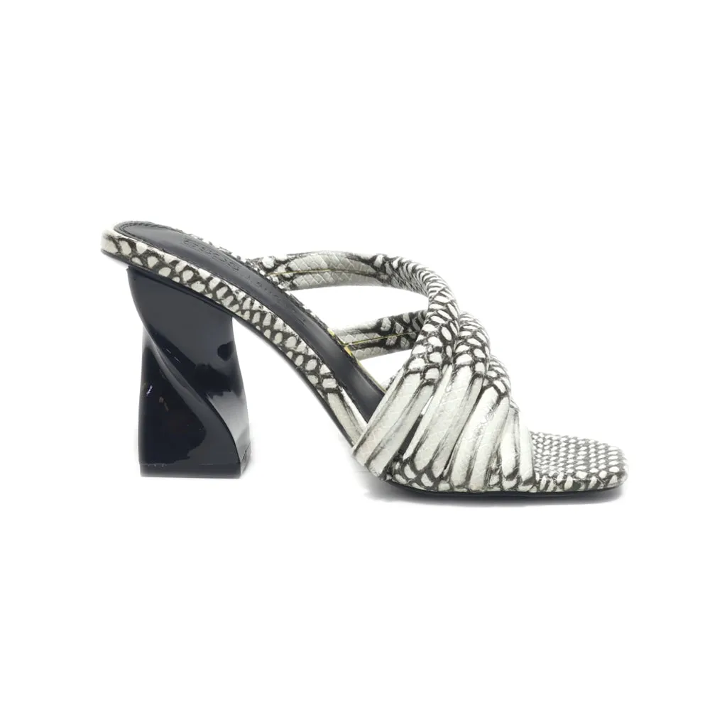 Asos Mid-Heel Shoes Leather White Colour For Women