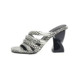 Asos Mid-Heel Shoes Leather White Colour For Women