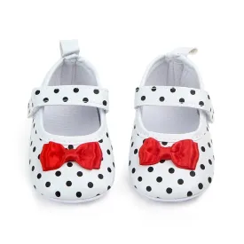 Baby Girl Anti-slip Polka Dot First Walkers/Shoes