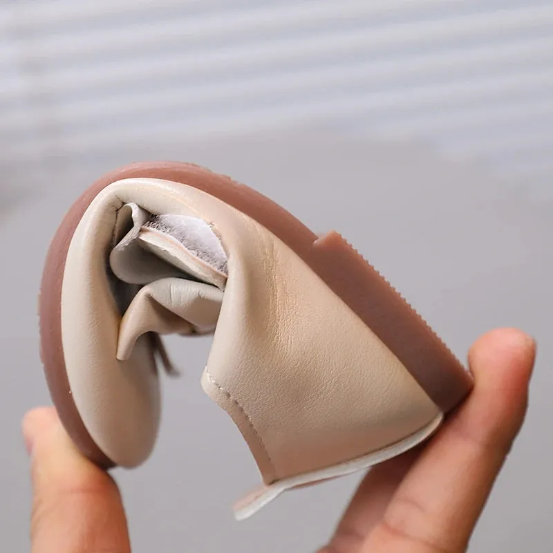 Baby Girl's Bowknot Leather Shoes