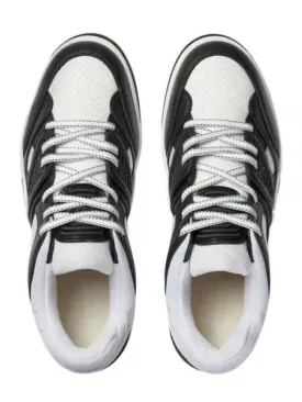 Basket Two-Tone Low Top Sneakers Black White