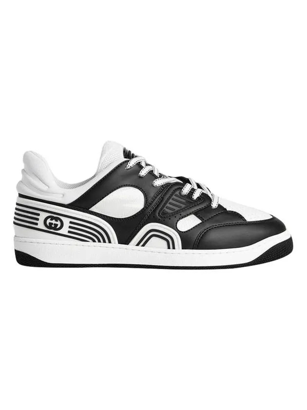 Basket Two-Tone Low Top Sneakers Black White