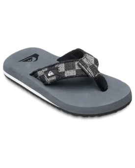 Boys Monkey Abyss Flip Flops in Grey