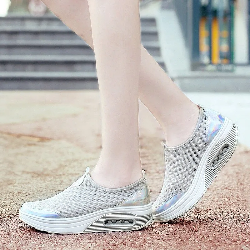Breathable Mesh Toning Wedges