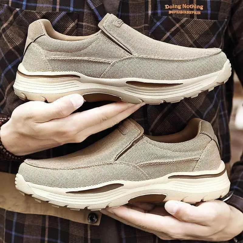 Canvas Clunky Sneaker Men's Casual Shoes TBFS0304 Breathable Loafers