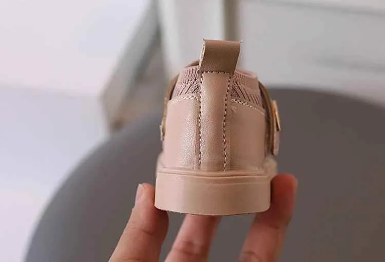 Children's Casual Shoes - Flowers Pattern - Baby Kids Leather Flats - TSS217