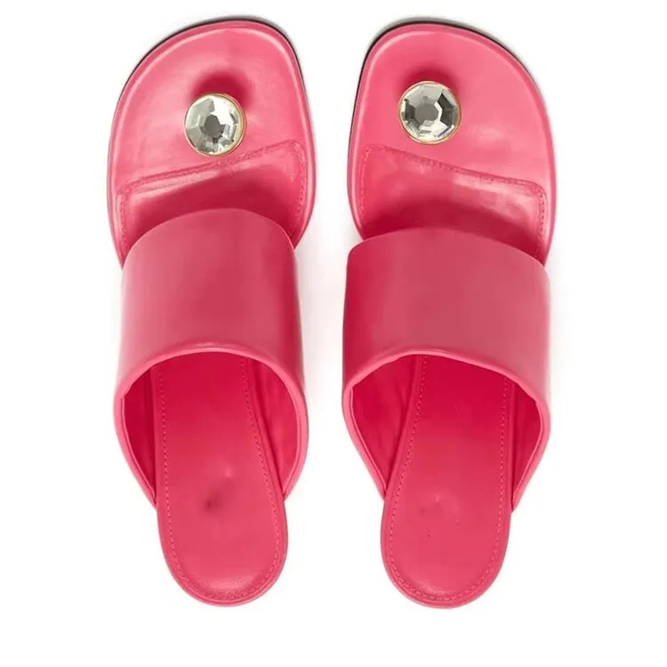 Eowyn Rhinestone Toe Post Sandals - 6 Colors