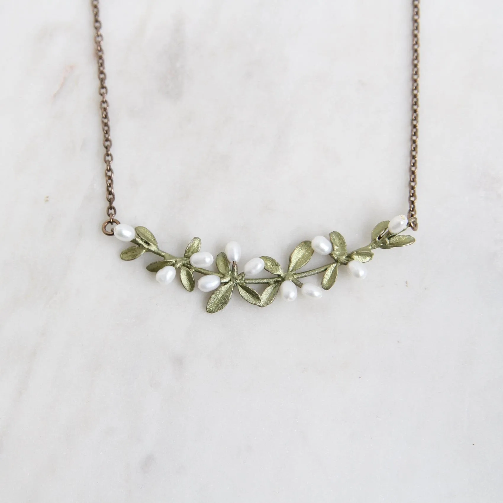 Flowering Thyme Bar Necklace