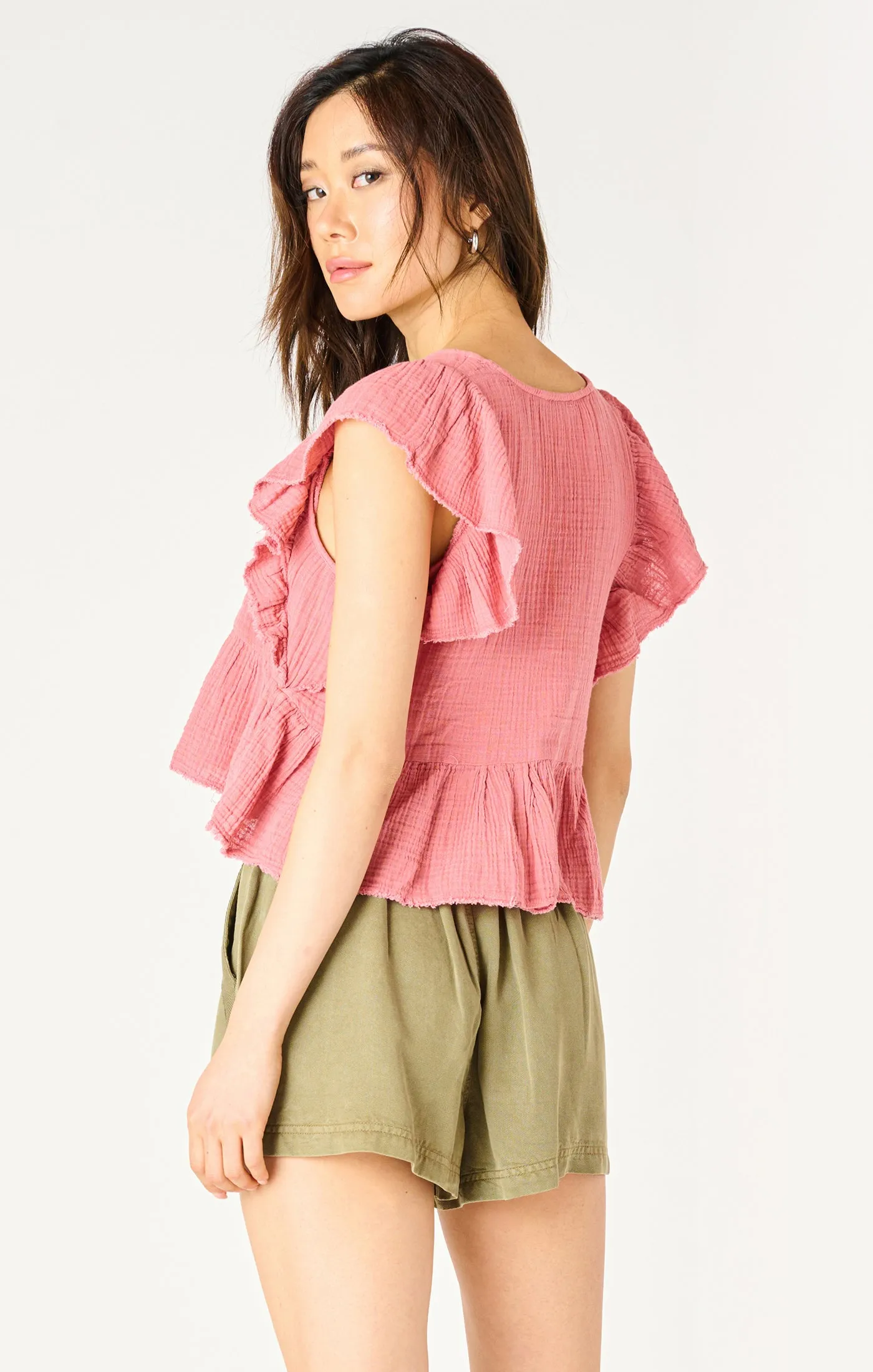 Flutter Sleeve Top