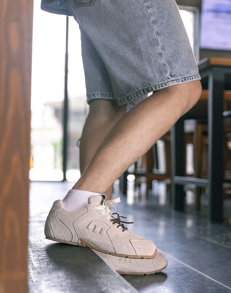 German Retro Genuine Leather Sports Forrest Gump Men's Casual Shoes