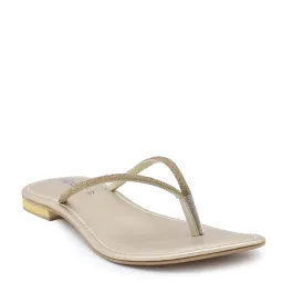 Golden Fancy Chappal 010098