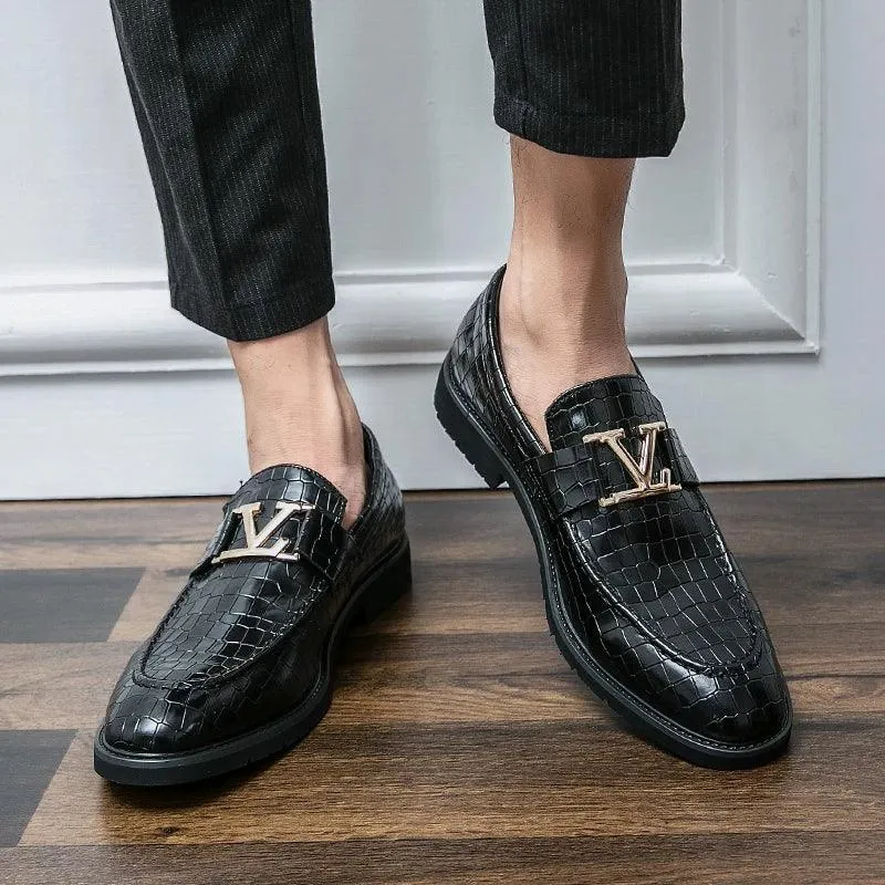 High-end Formal Leather Loafer Shoes Men