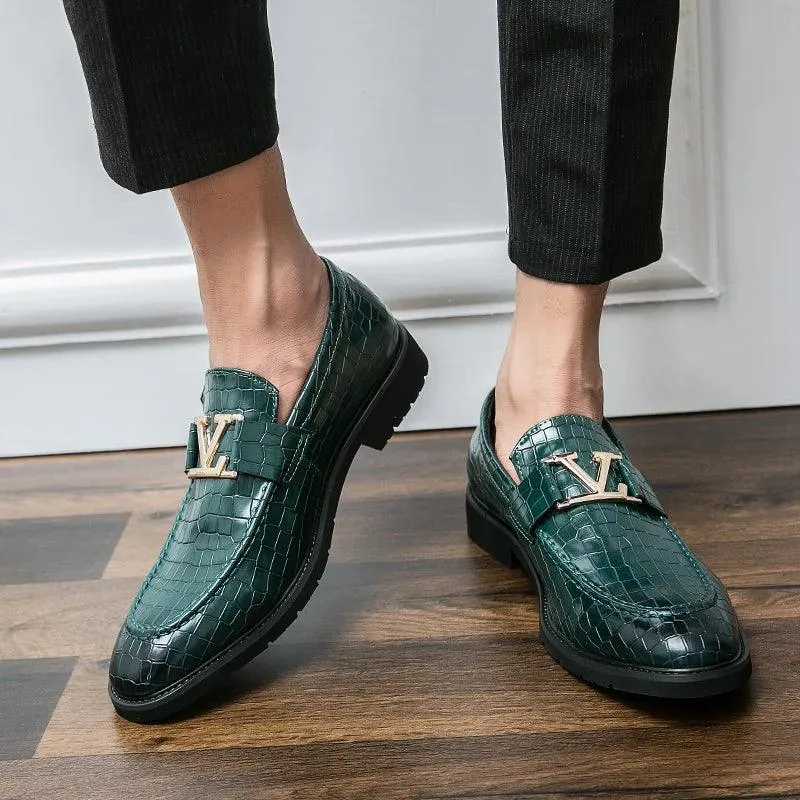High-end Formal Leather Loafer Shoes Men