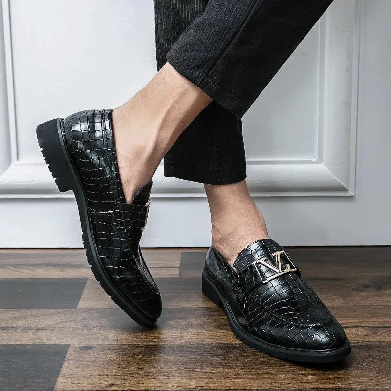 High-end Formal Leather Loafer Shoes Men