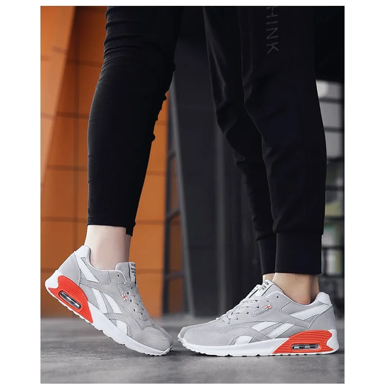 Hnzxzm Unisex Air Cushion Sneakers 36-47 Men's Casual Shoes Women Jogging Sneakers Men Shoes Zapatos Casuales De Las Mujeres