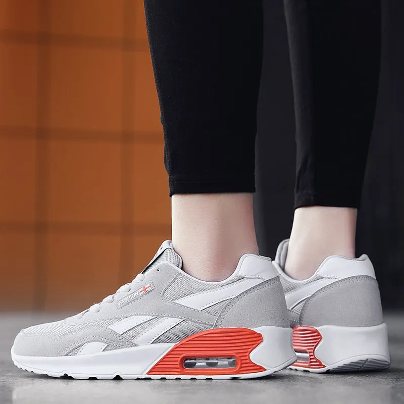 Hnzxzm Unisex Air Cushion Sneakers 36-47 Men's Casual Shoes Women Jogging Sneakers Men Shoes Zapatos Casuales De Las Mujeres