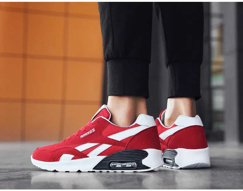 Hnzxzm Unisex Air Cushion Sneakers 36-47 Men's Casual Shoes Women Jogging Sneakers Men Shoes Zapatos Casuales De Las Mujeres