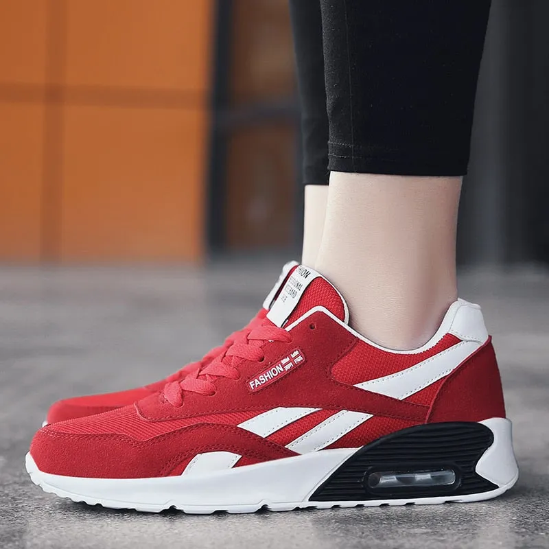 Hnzxzm Unisex Air Cushion Sneakers 36-47 Men's Casual Shoes Women Jogging Sneakers Men Shoes Zapatos Casuales De Las Mujeres