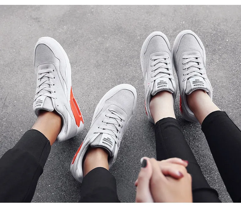 Hnzxzm Unisex Air Cushion Sneakers 36-47 Men's Casual Shoes Women Jogging Sneakers Men Shoes Zapatos Casuales De Las Mujeres