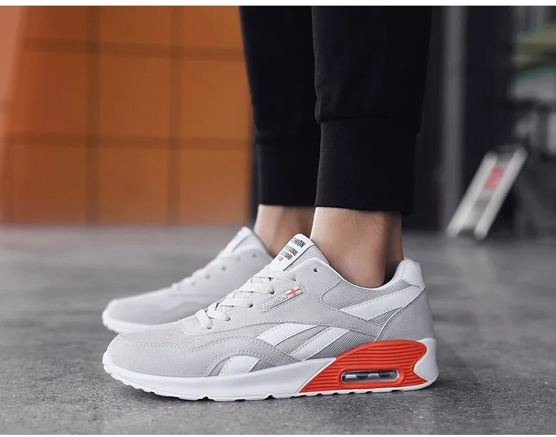 Hnzxzm Unisex Air Cushion Sneakers 36-47 Men's Casual Shoes Women Jogging Sneakers Men Shoes Zapatos Casuales De Las Mujeres