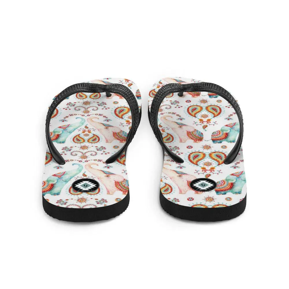 Indian Elephants Flip Flops