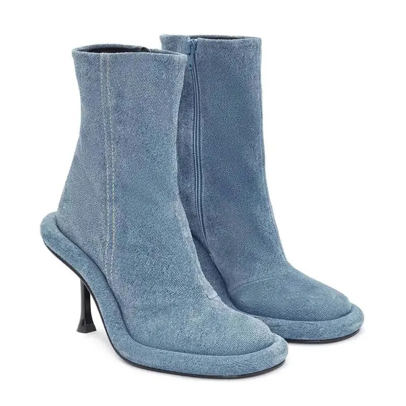 Lexa Round Zipper Heels