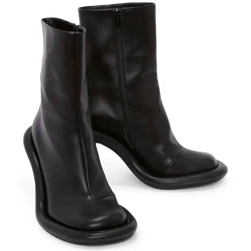 Lexa Round Zipper Heels