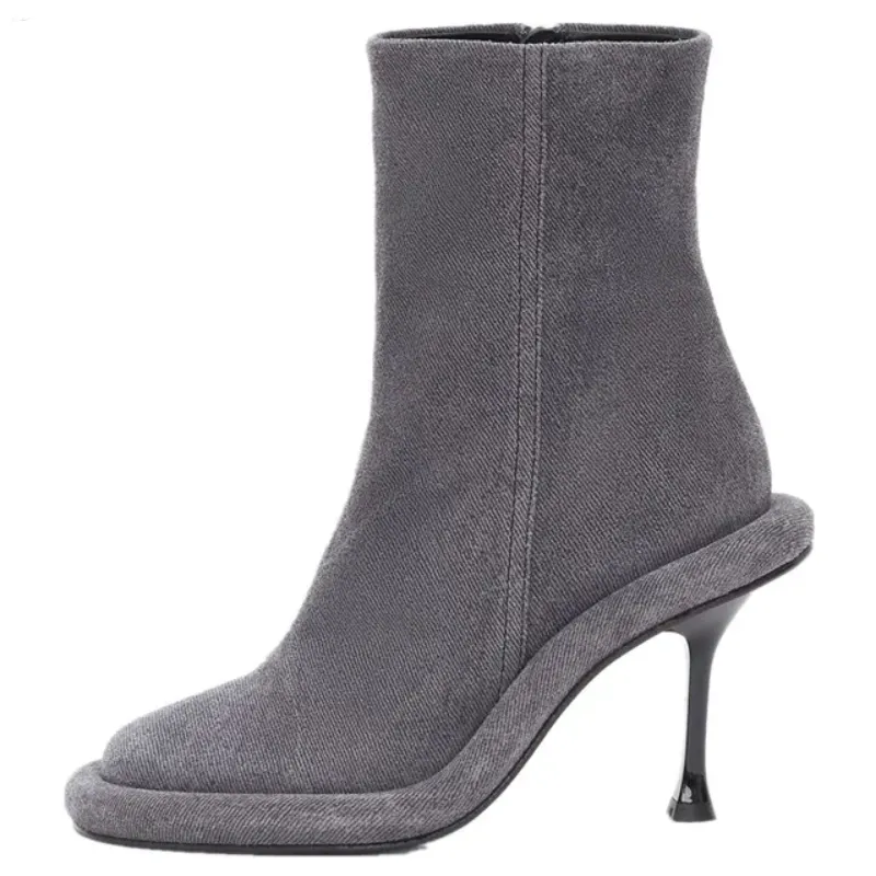 Lexa Round Zipper Heels