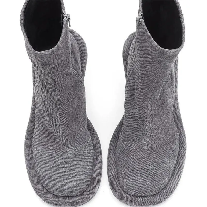 Lexa Round Zipper Heels