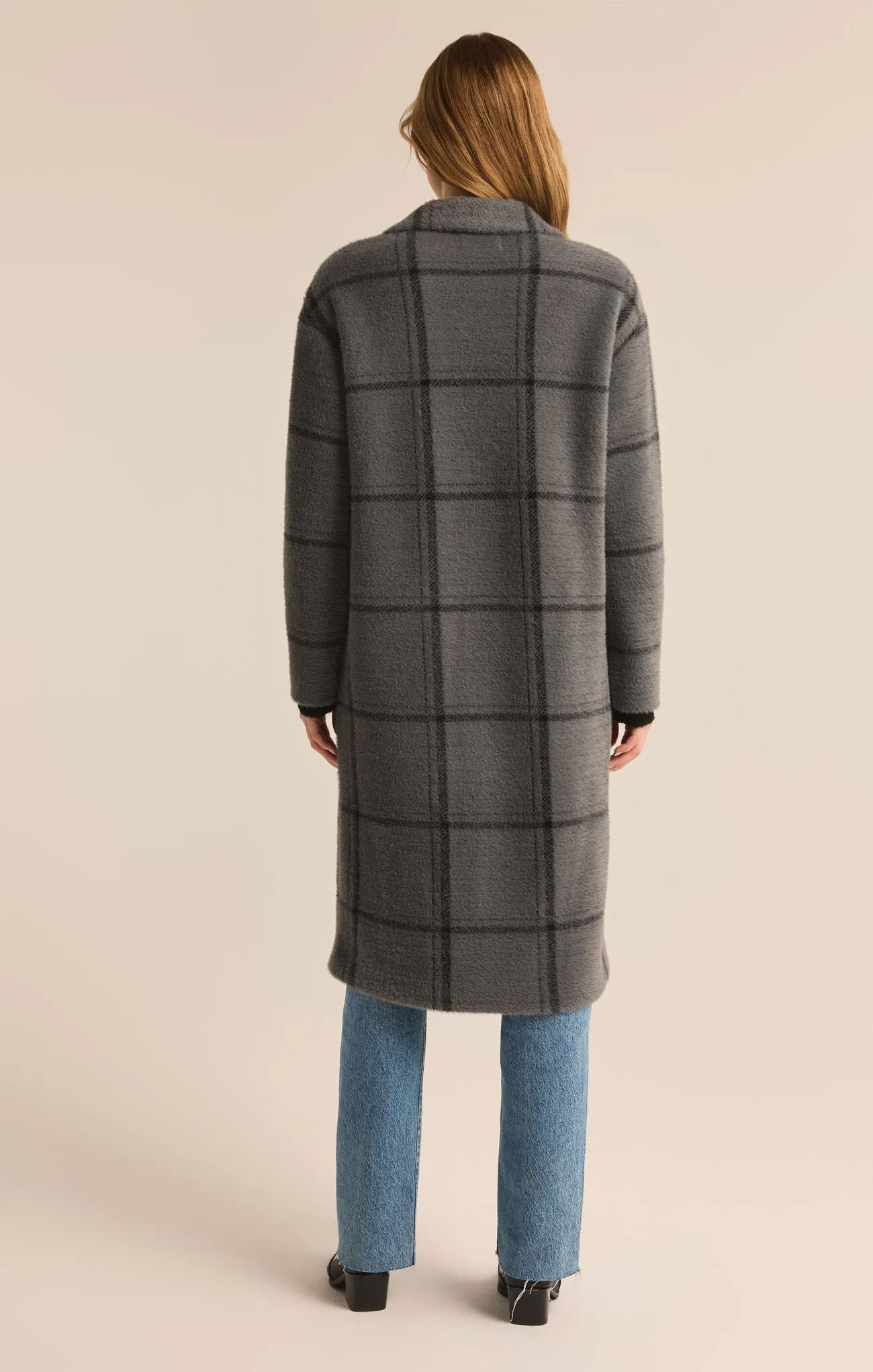 Mason Windowpane Knit Coat