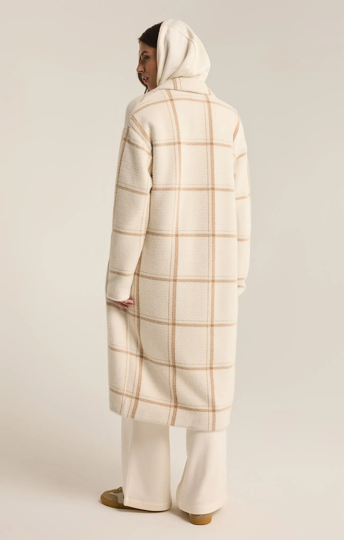Mason Windowpane Knit Coat